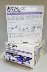 ACCU-CHEK SAFE T PRO PLUS STERILE 23G 0.63MM 200S